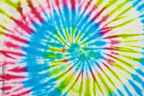 close up shot of tie dye fabric texture background