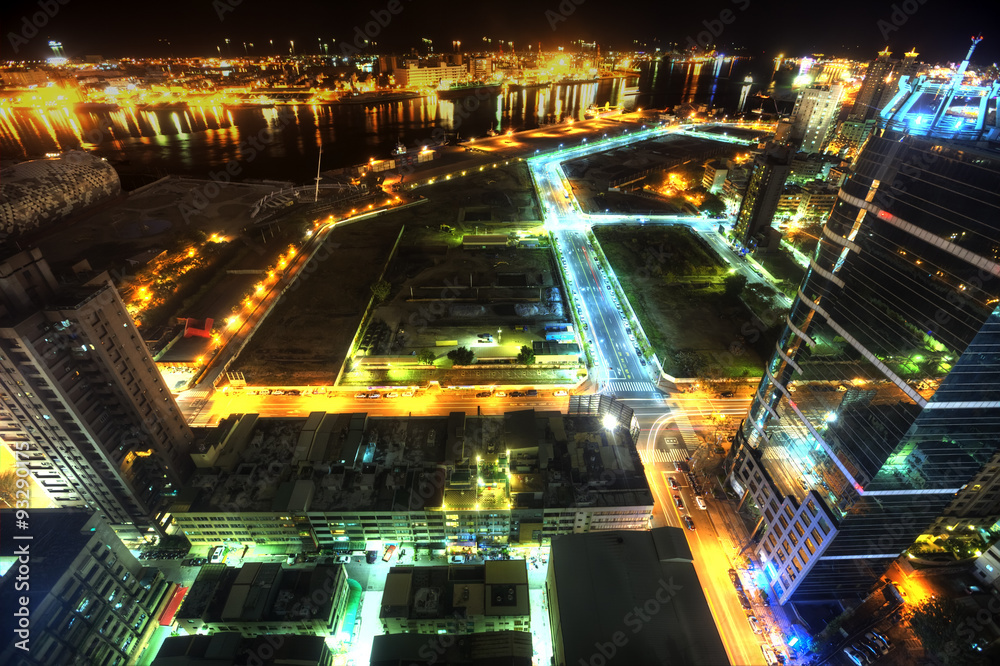 Obraz night view of Kaohsiung