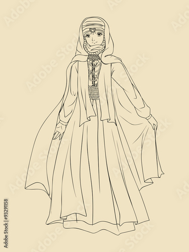 Arab Woman Traditional Costume
