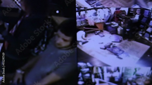 Surveillance camera movements in a store