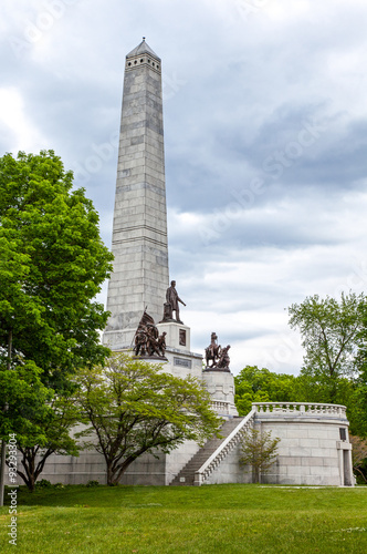 U.S.A. Illinois, Route 66, Springfield, the Abraham Lincoln tomb and memorial
