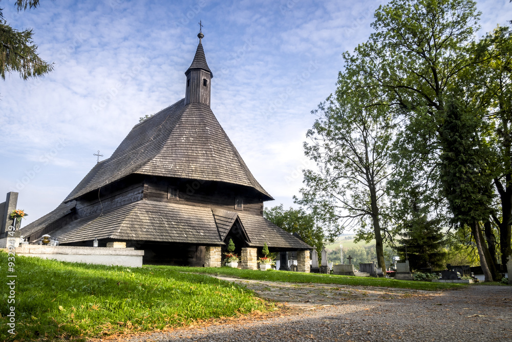 Wooden church in Tvrdosin, Slovakia
