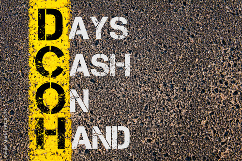 Business Acronym DCOH as DAYS CASH ON HAND
