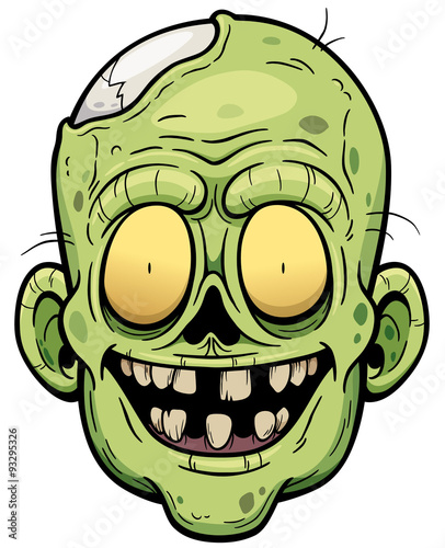 Vector illustration of Cartoon zombie