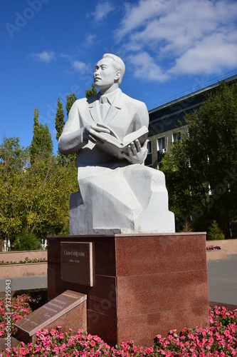 Monument to the great Kazakh poet Saken Seifullin in Astana, Kazakhstan photo