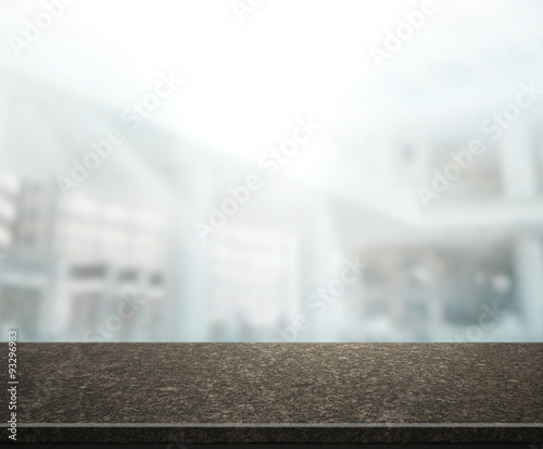 Wood Table Of Background in Office