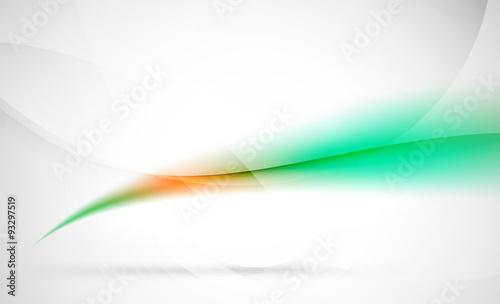 Green wave abstract background. Business hi-tech presentation