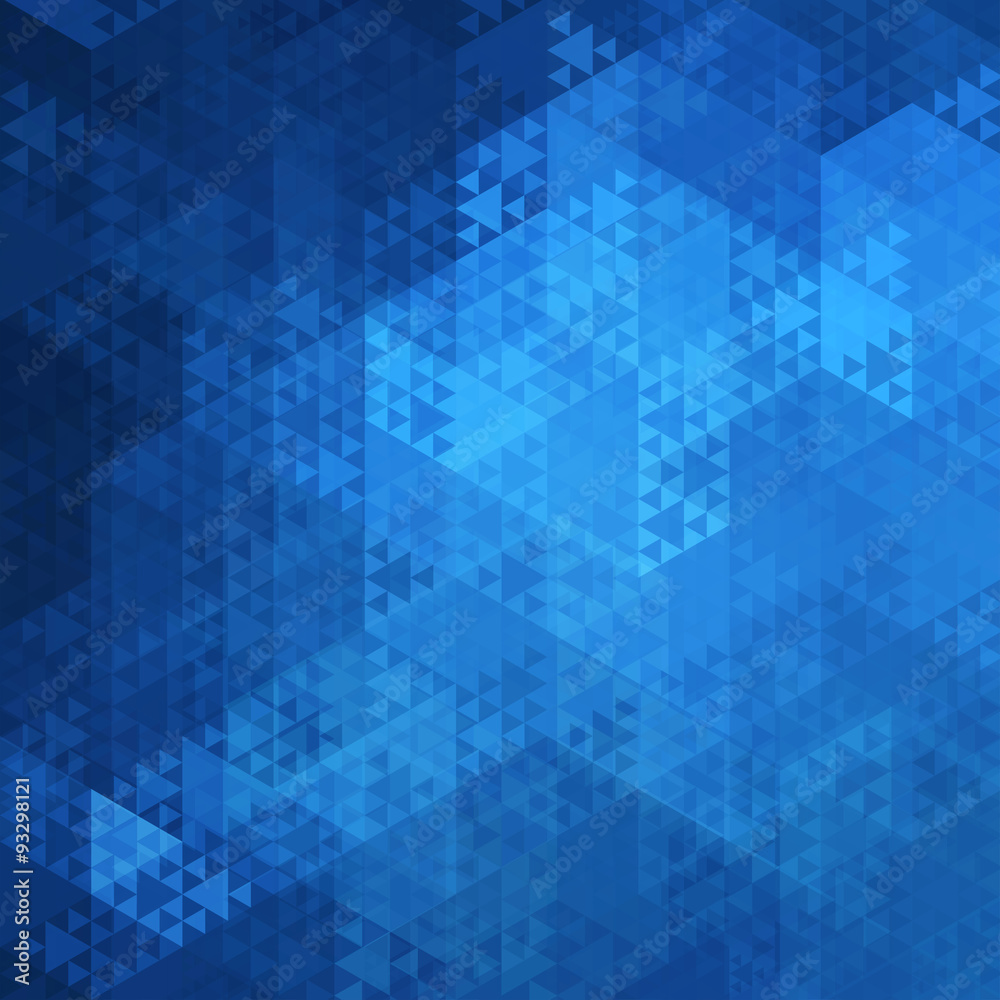 Blue Triangle Abstract Background