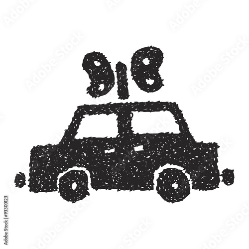 Simple doodle of a clockwork car
