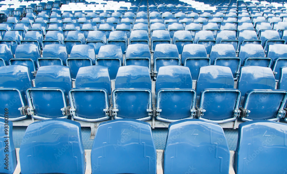 Fototapeta premium Stadium blue seats