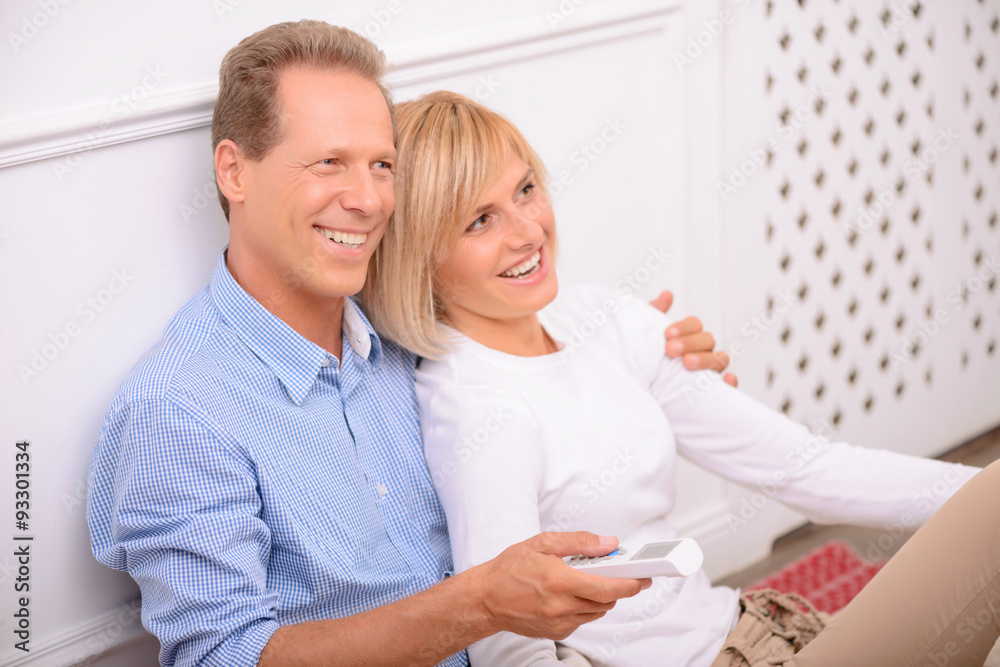Pleasant couple bonding to each other Pleasant couple bonding to each other