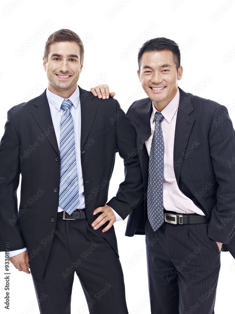 Portrait of two businessmen, isolated on white background Portrait of two businessmen, isolated on white background