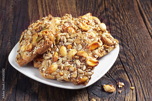 Cookies with nuts and seeds
