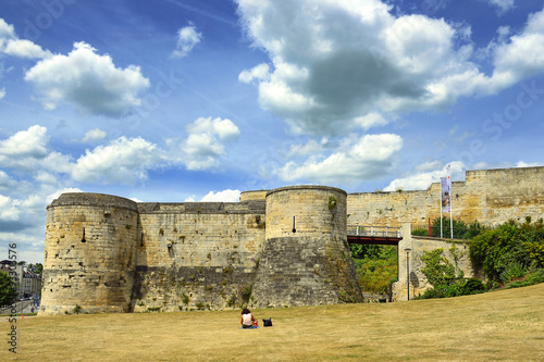 Caen Castle in the Calvados departement in Normandy, France