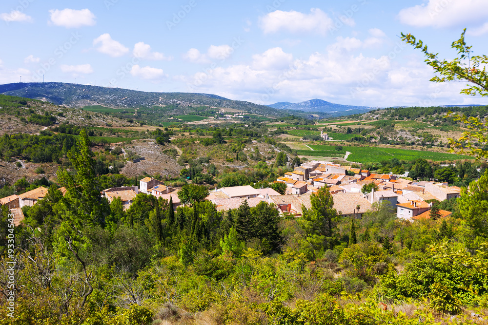  view of old small town. Portel-des-Corbieres