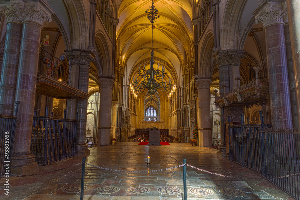Candle for Thomas Beckett, Canterbury Cathedral, a world heritage site