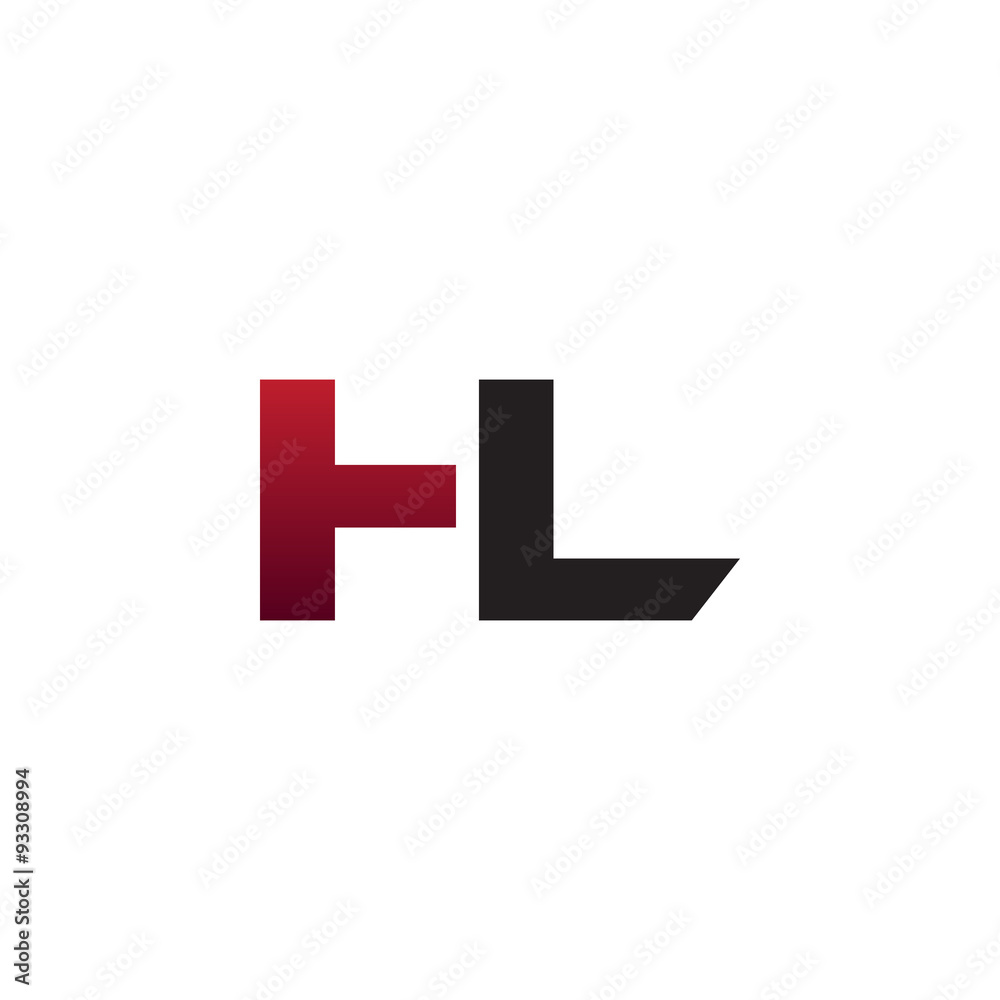 modern initial logo HL modern initial logo HL