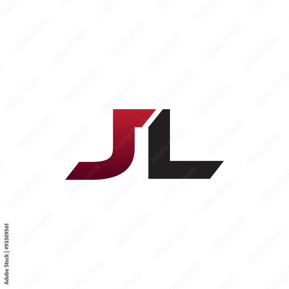 modern initial logo JL modern initial logo JL