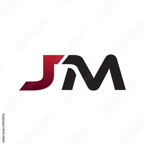 modern initial logo JM