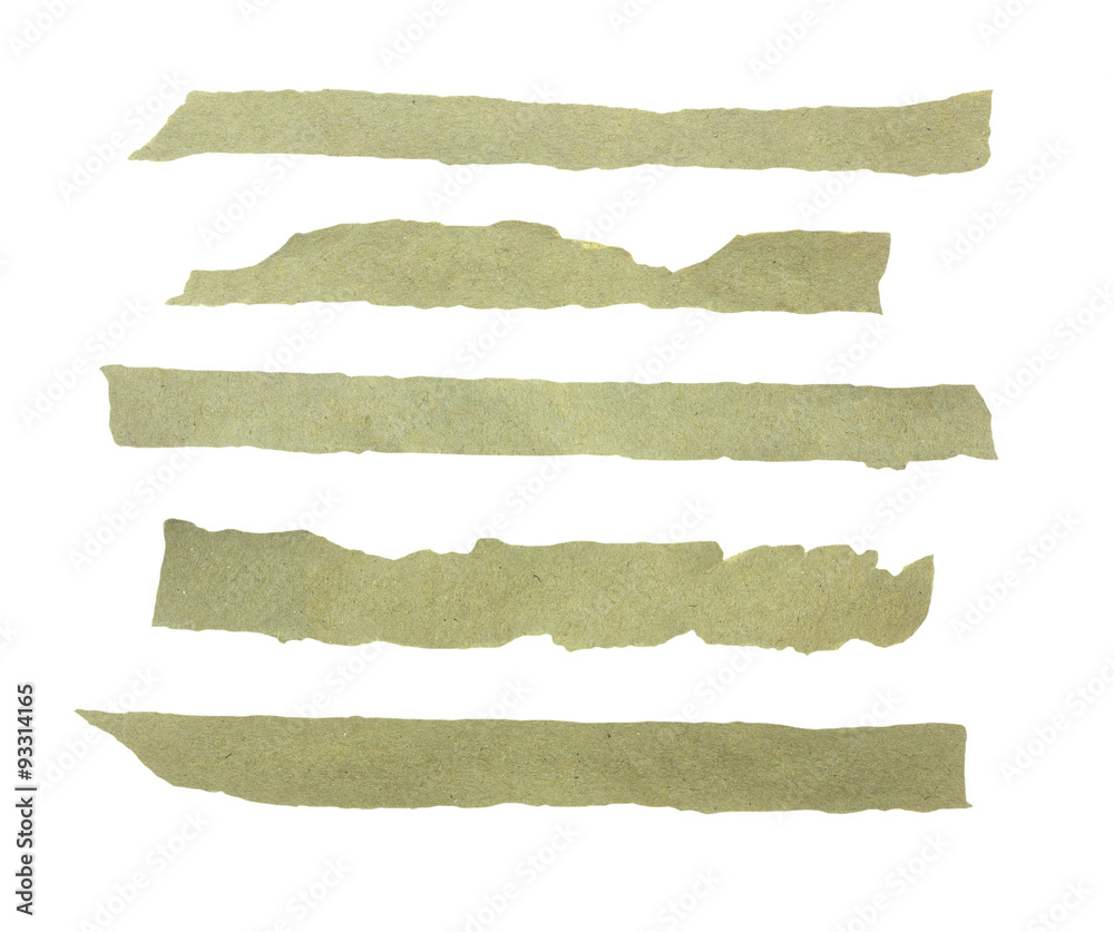 collection of ripped pieces of paper isolated on white backgro collection of ripped pieces of paper isolated on white backgro