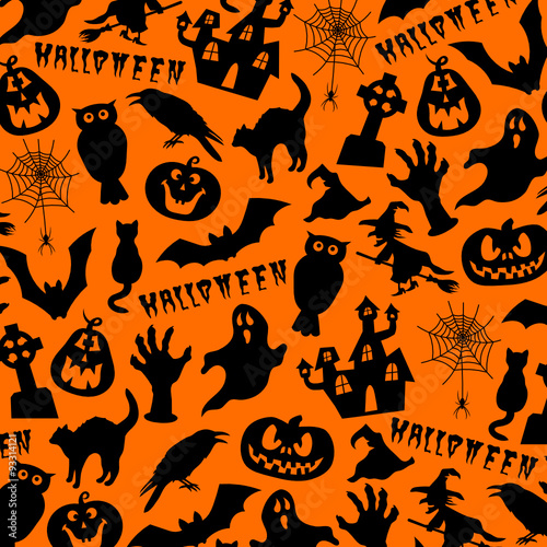 Orange Halloween Background