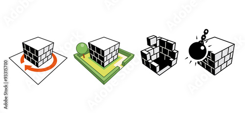 Set of construction icons
