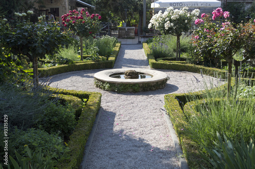 Medieval monastery garden in Sibenik  photo