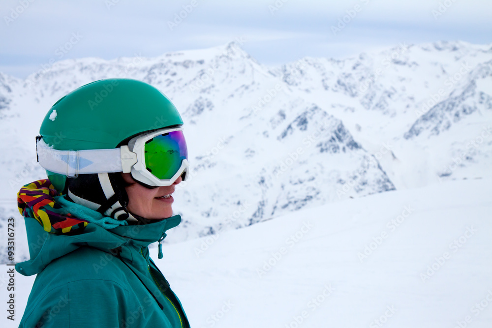 portrait of snowboarder