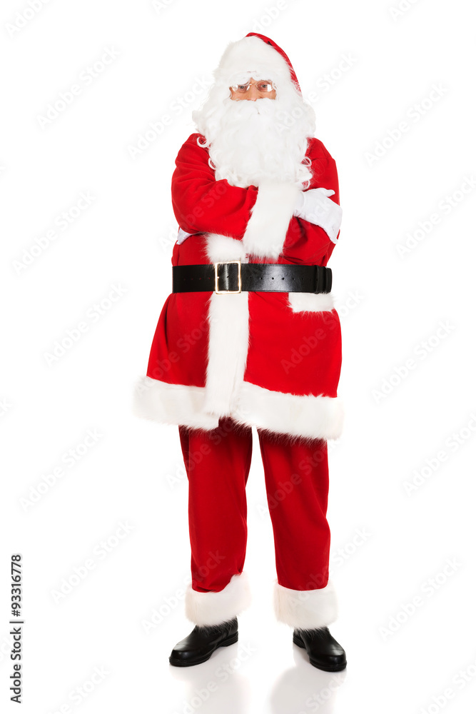 Photo of happy Santa Claus in eyeglasses Photo of happy Santa Claus in eyeglasses
