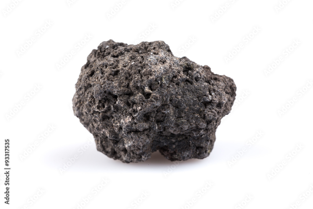 Volcanic stones on a white background Volcanic stones on a white background