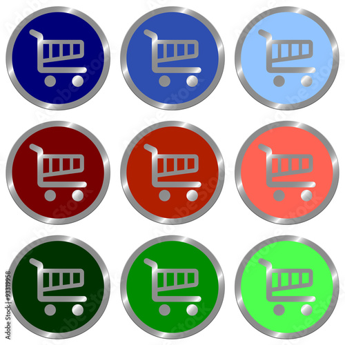 Set of cart icons