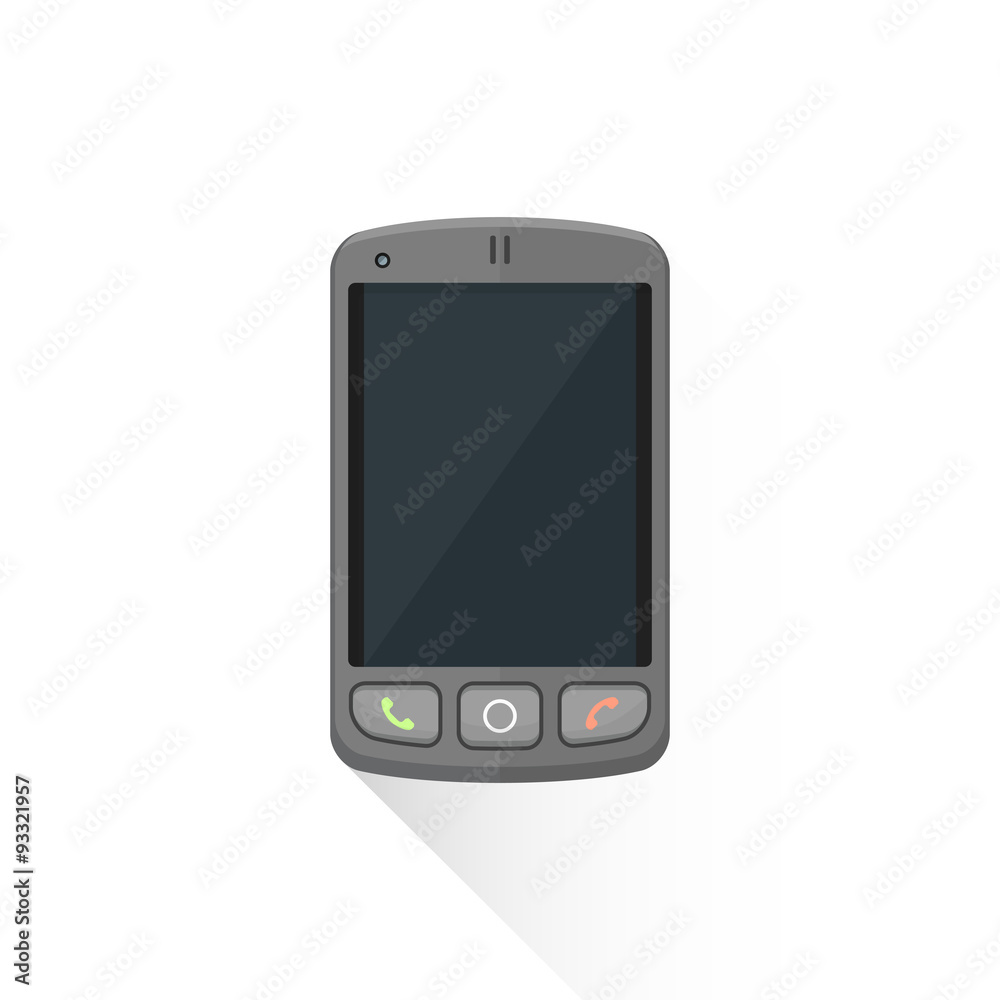 vector flat style dark buttons sensor smart phone illustration i vector flat style dark buttons sensor smart phone illustration i