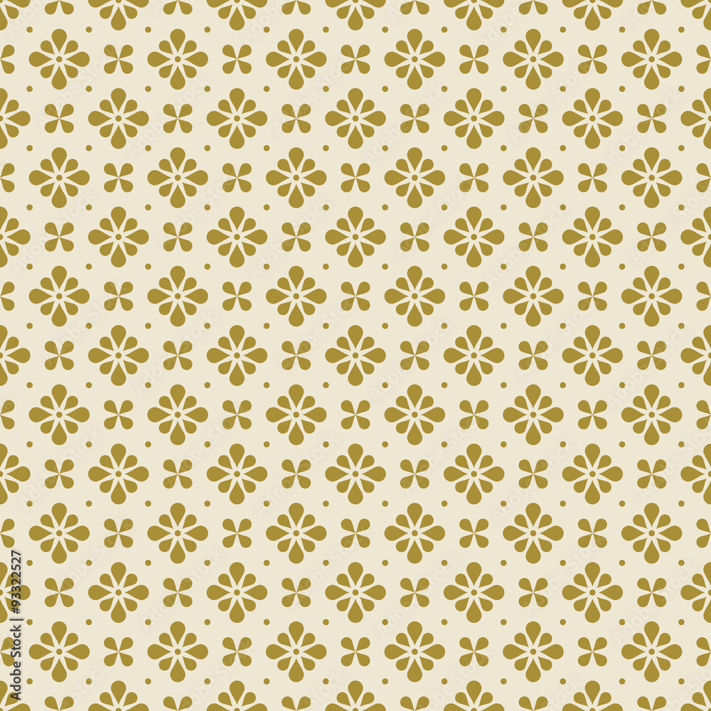 gold colored floral pattern