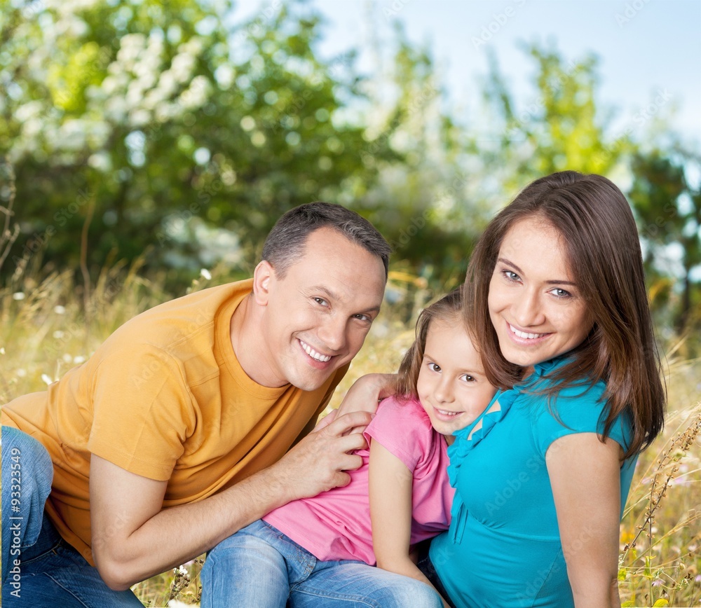 Cheerful Family. Cheerful Family.