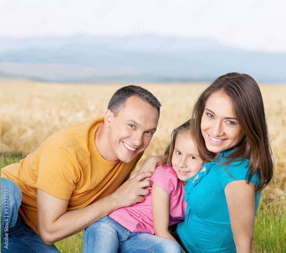 Cheerful Family. Cheerful Family.