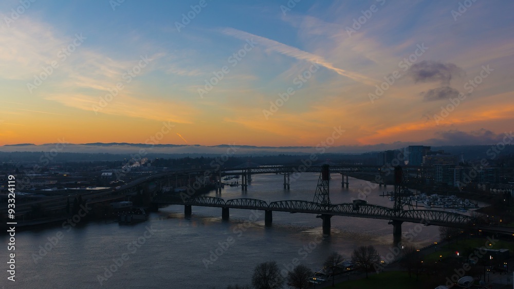 Ultra High Definition 4k Time Lapse Movie of Colorful Sunrise and Traffic Over Downtown City of Portland Oregon with Bridges across Willamette River One Early Morning 4096x2304 Ultra High Definition 4k Time Lapse Movie of Colorful Sunrise and Traffic Over Downtown City of Portland Oregon with Bridges across Willamette River One Early Morning 4096x2304