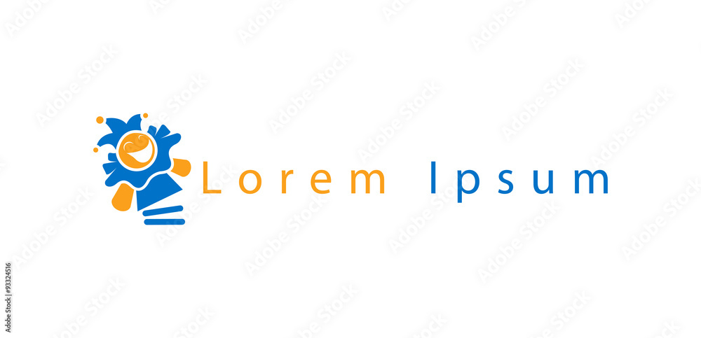 Fototapeta premium Icon for kindergartens, schools and orphanages