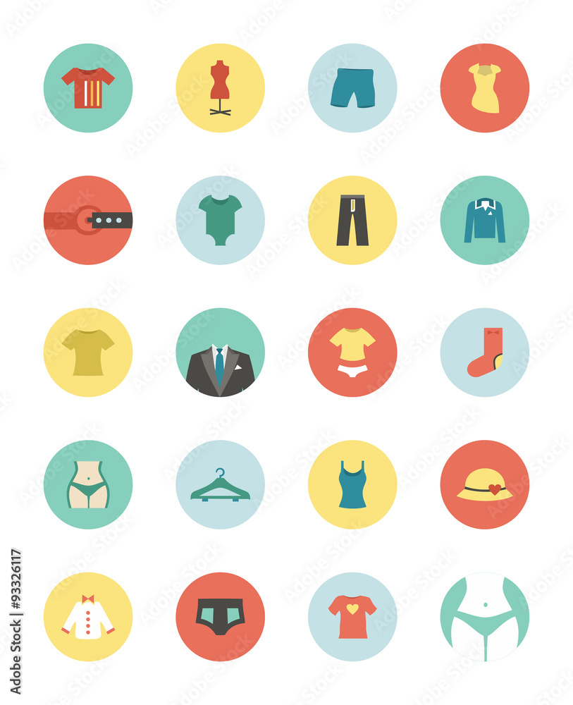 Clothing circle icon