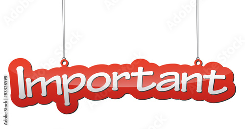 red background important