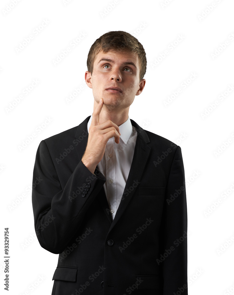 man is thinking about important thing man is thinking about important thing