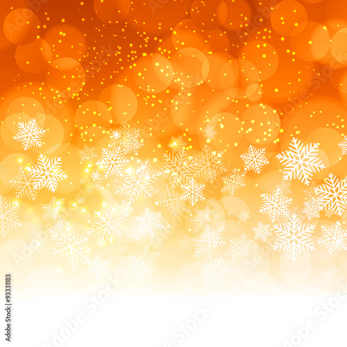 Winter snowflakes background