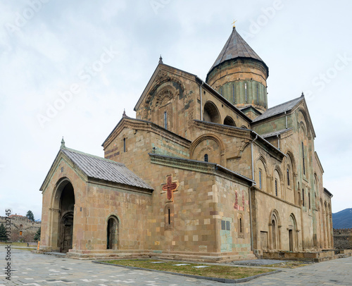 Svetitskhoveli Orthodox Cathedral in Mtskheta - the old capital of Georgia