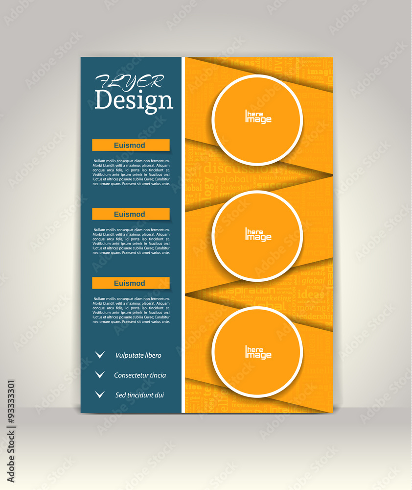 Flyer, brochure or magazine cover template Flyer, brochure or magazine cover template