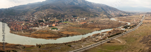 Aerial view on Mtskheta - the old capital of Georgia