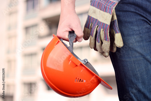 Worker in a construction site