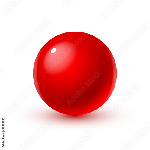 Glass sphere with blood
