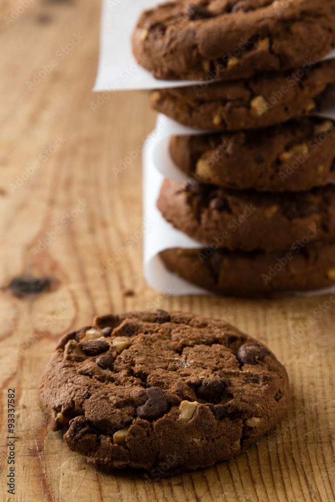Fototapeta premium chocolate biscuit cookies