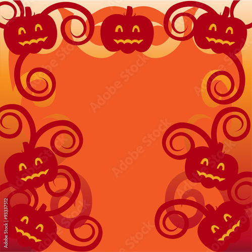 Pumpkin frame backdrop
