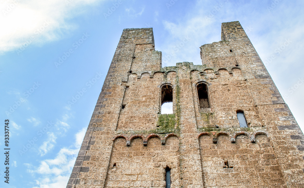 tower ruins - Tuscania -  Viterbo - italy travel