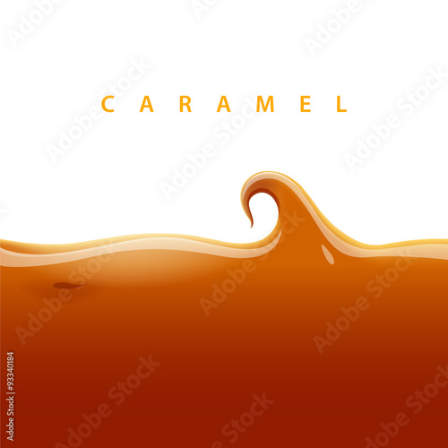 Vector caramel background